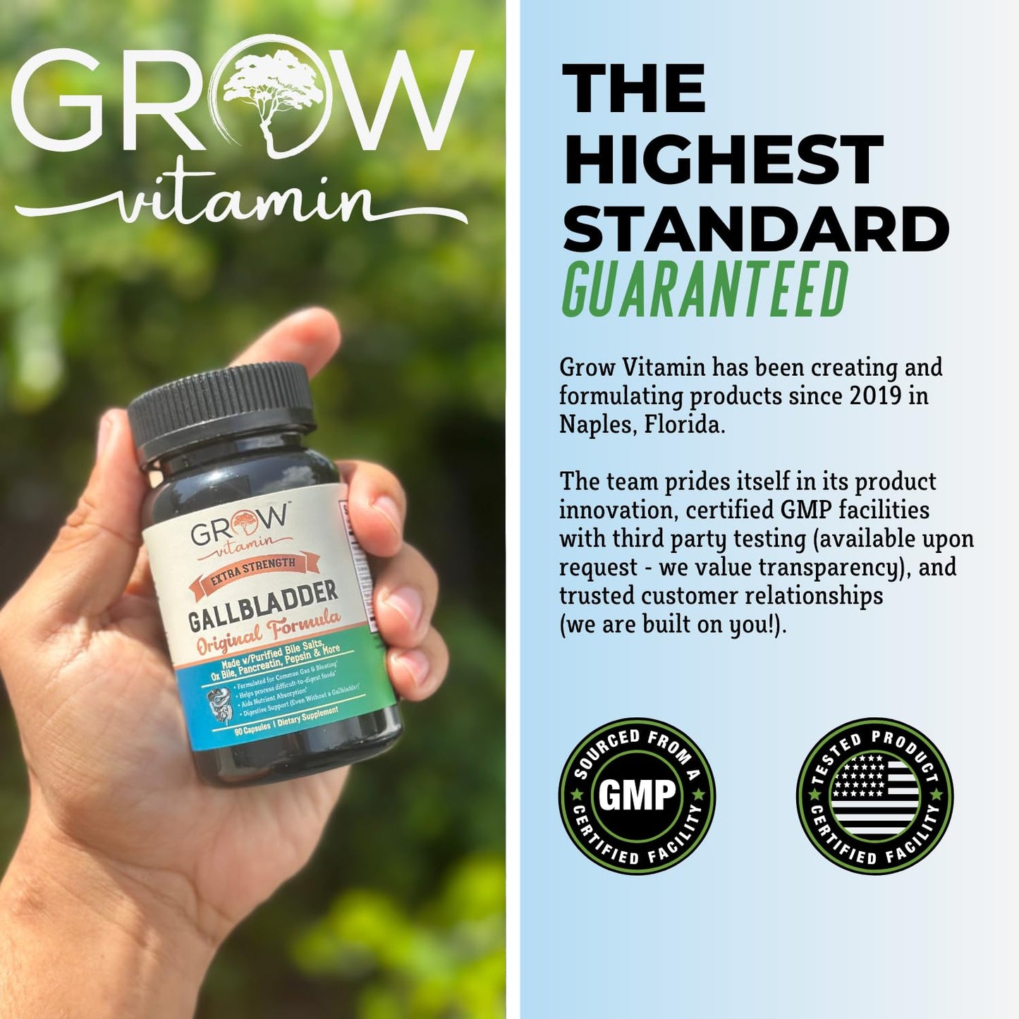 Grow Vitamin Original Gallbladder Formula Capsule, 90 Count