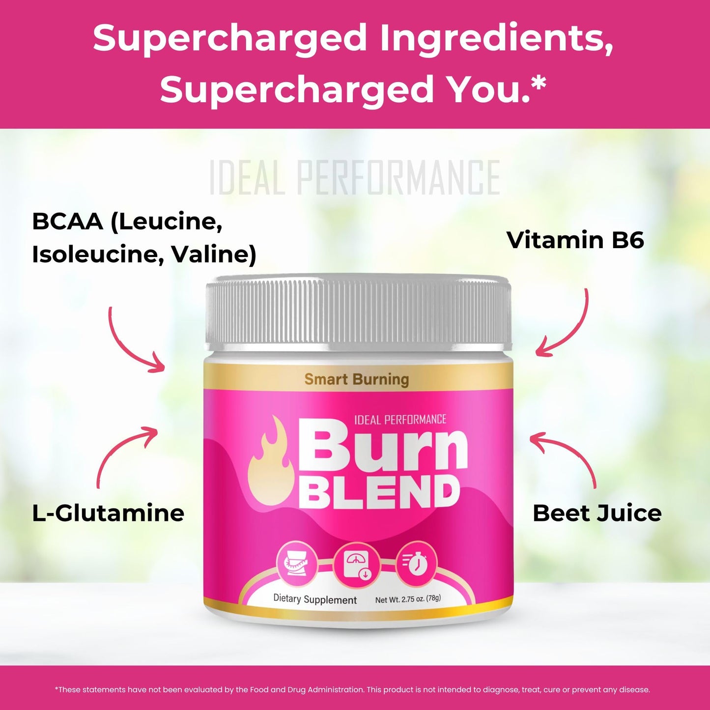 IDEAL PERFORMANCE BurnBlend Powder 2 Count