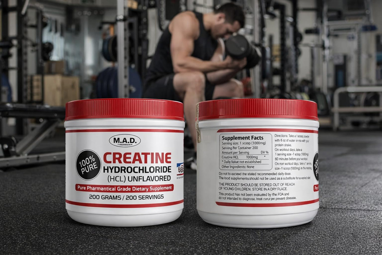 Generic MAD-Creatine HCL (Hydrochloride) Powder 8 Ounce