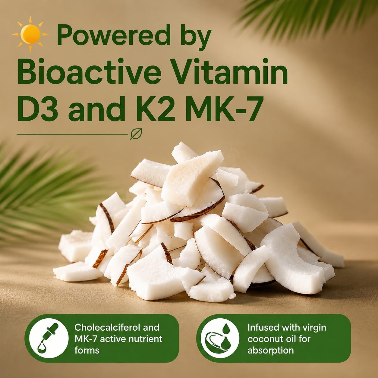 Tulvex Vitamin D3 K2 Capsule 10,000 IU + 200 mcg MK-7, 240 Capsules