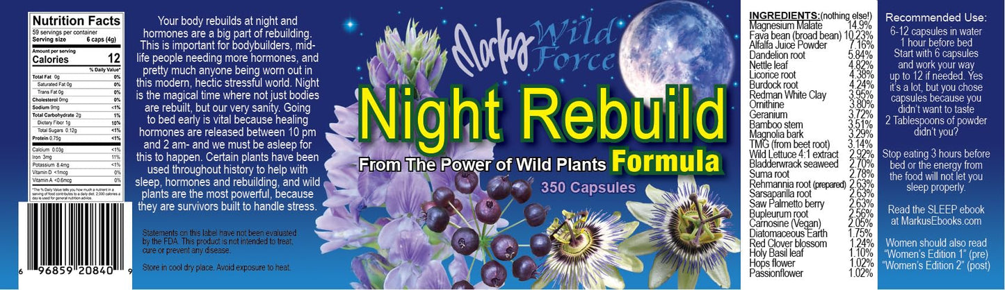 Wild Force Night Rebuild 350 Capsules