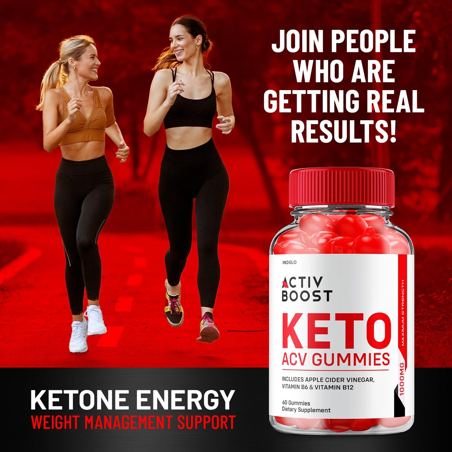 Indelo Activ Boost Keto ACV Gummies 180 Gummies