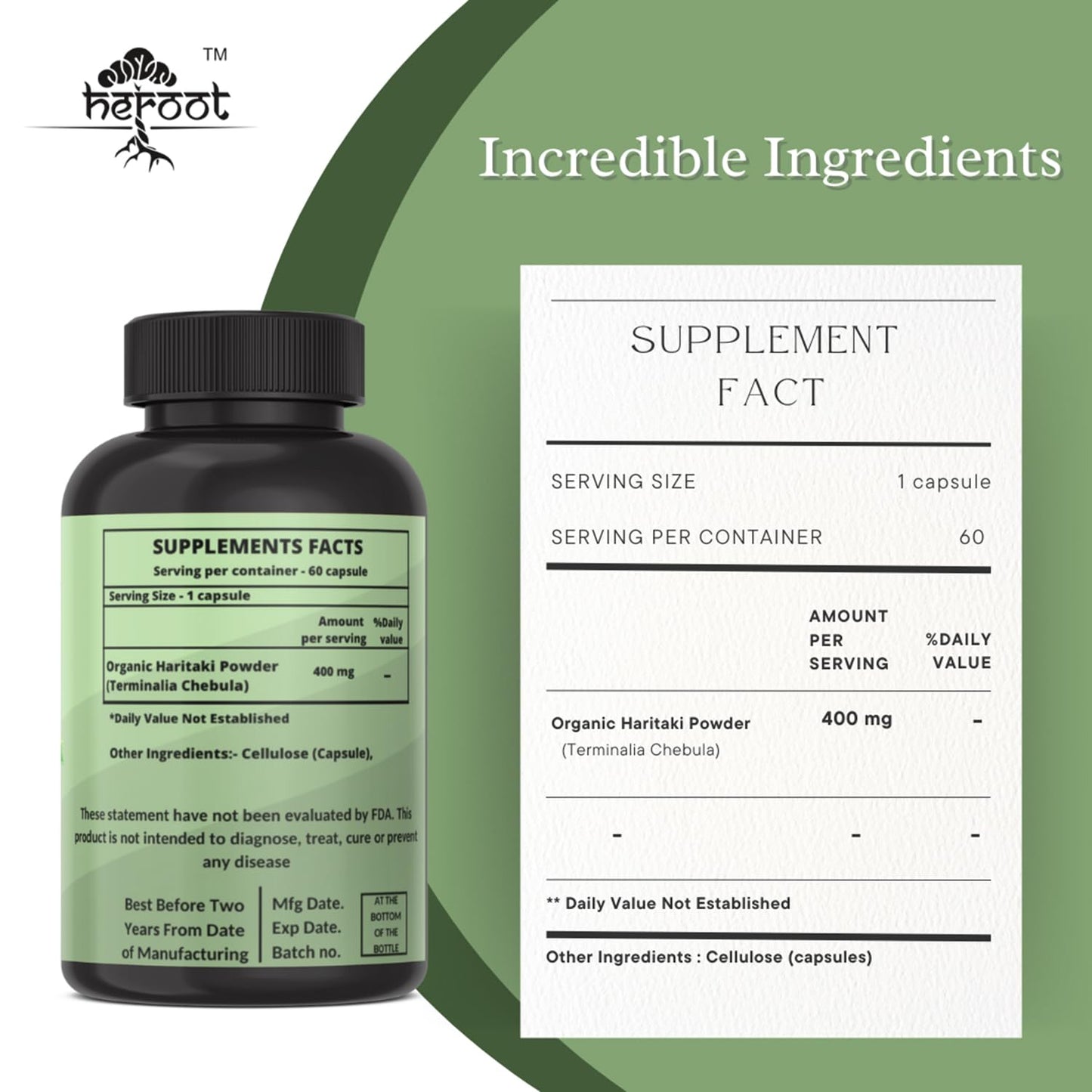 Heroot Haritaki 120 Capsules