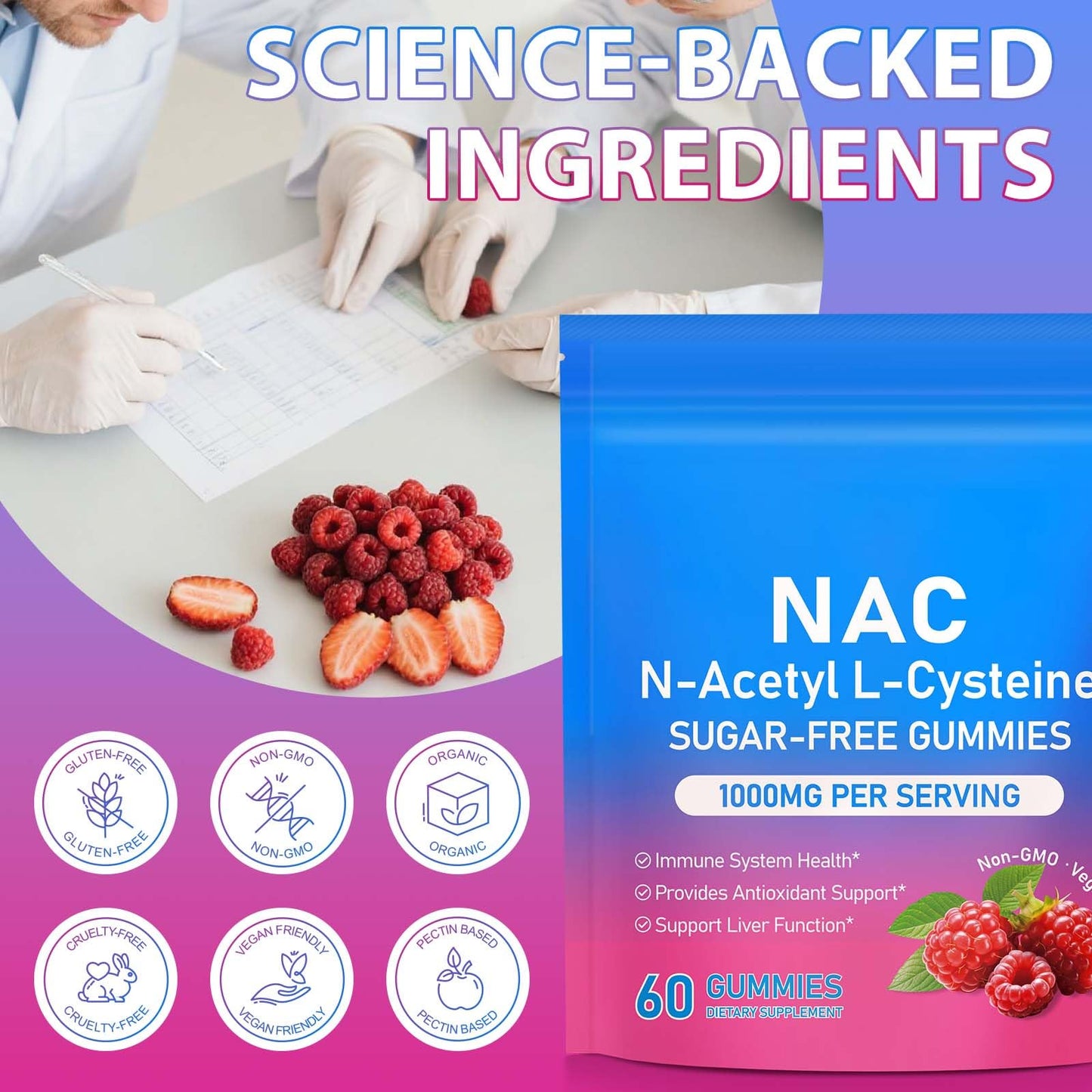 Ruduwu NAC Gummies 60 Count