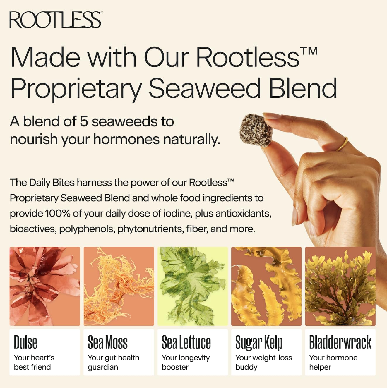 Rootless Daily Bites for Hormone Health Chewable 28-Count