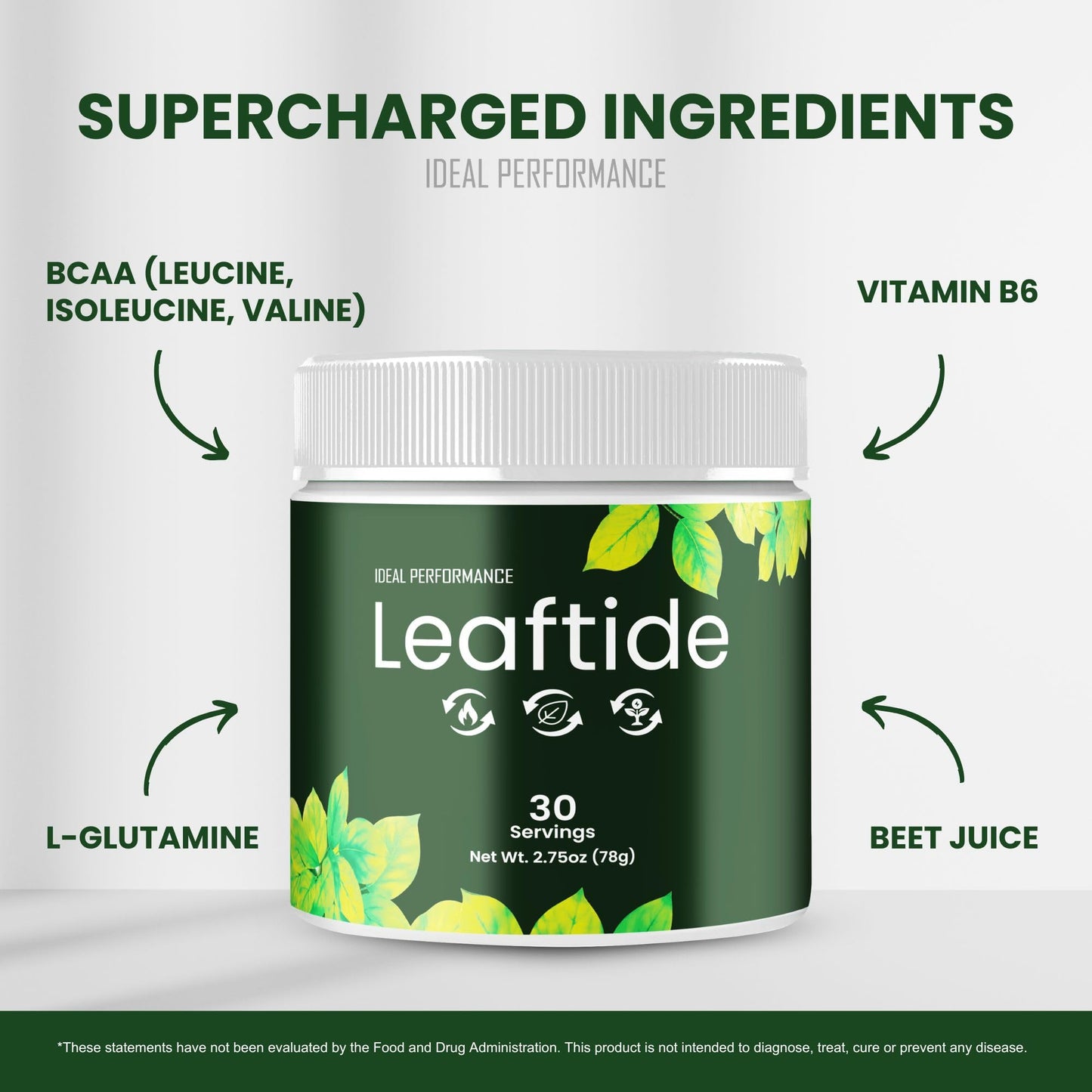 IDEAL PERFORMANCE Leaftide Powder 2.75 Ounce