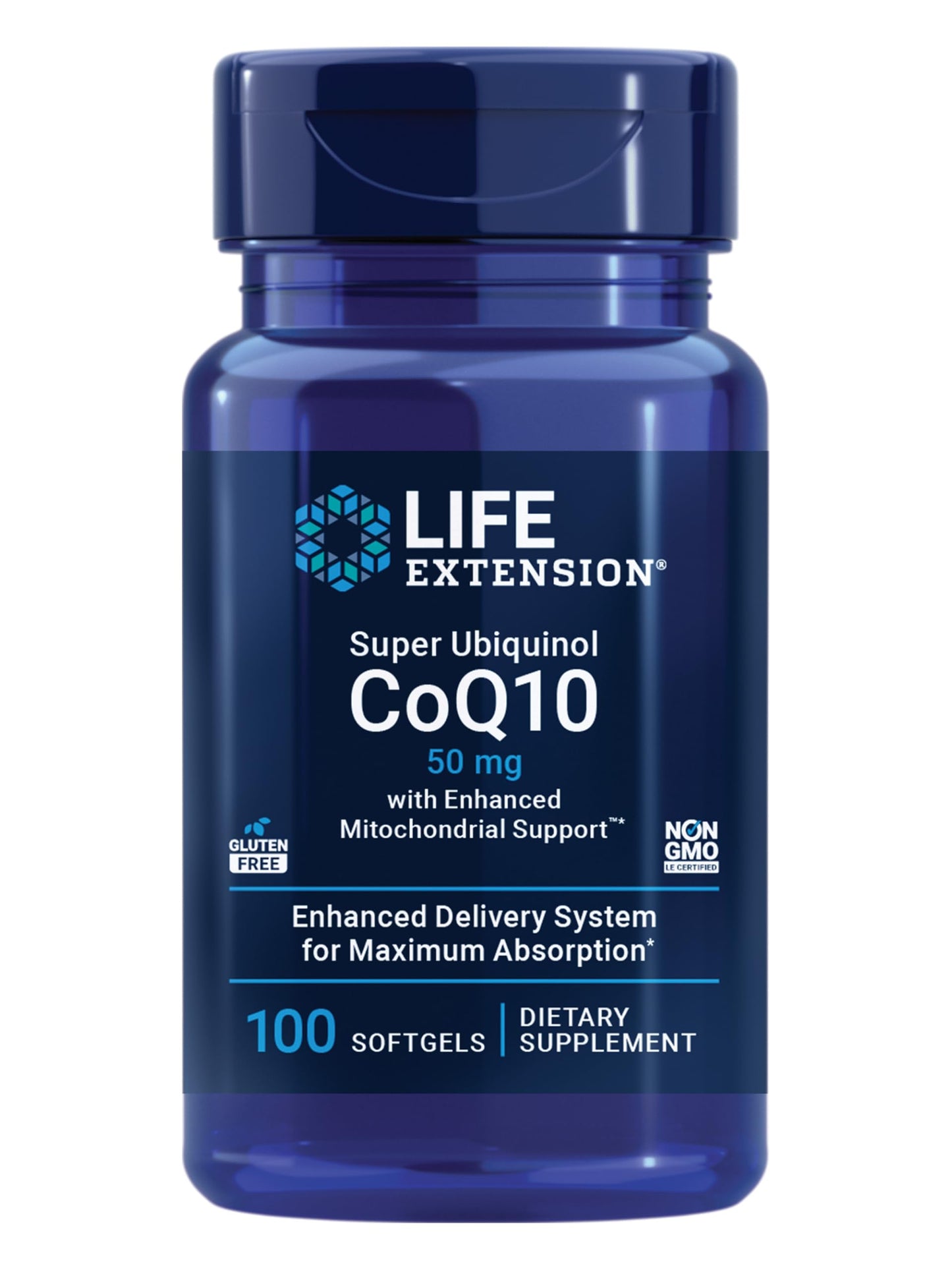 Life Extension Super Ubiquinol CoQ10 50 mg Softgels 100