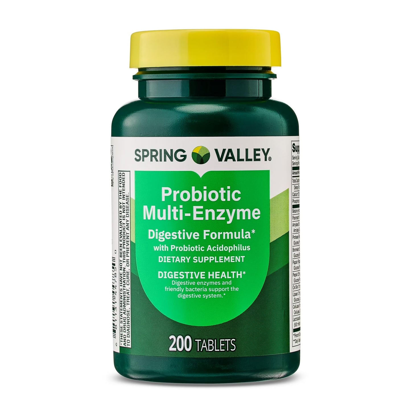 Generic Probiotic Multi-Enzyme Digestive Formula Tablets 200 Count