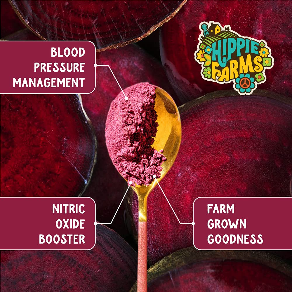 Hippie Farms Beet Root Capsules with Grape Seed Extract & Ginseng, Capsules, 1 Count