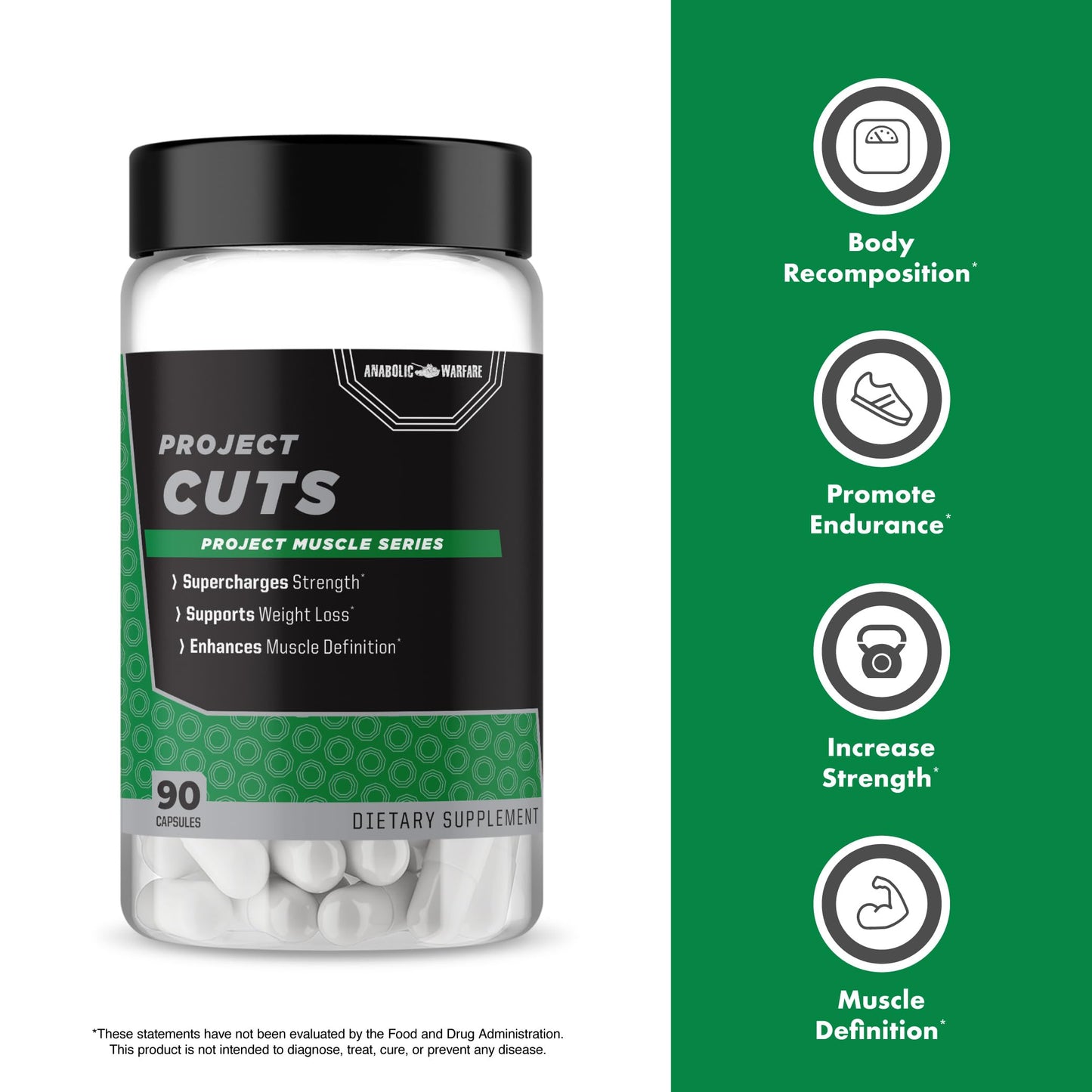 Anabolic Warfare Project Cuts Capsules 90 Count