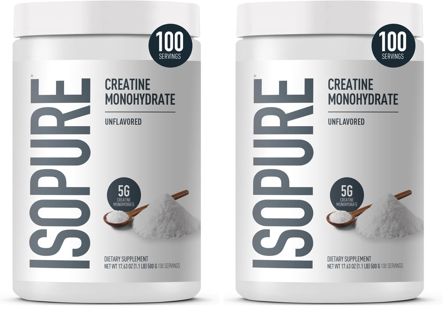 Isopure 100% Pure Creatine Monohydrate Powder 35.2 oz Pack of 2