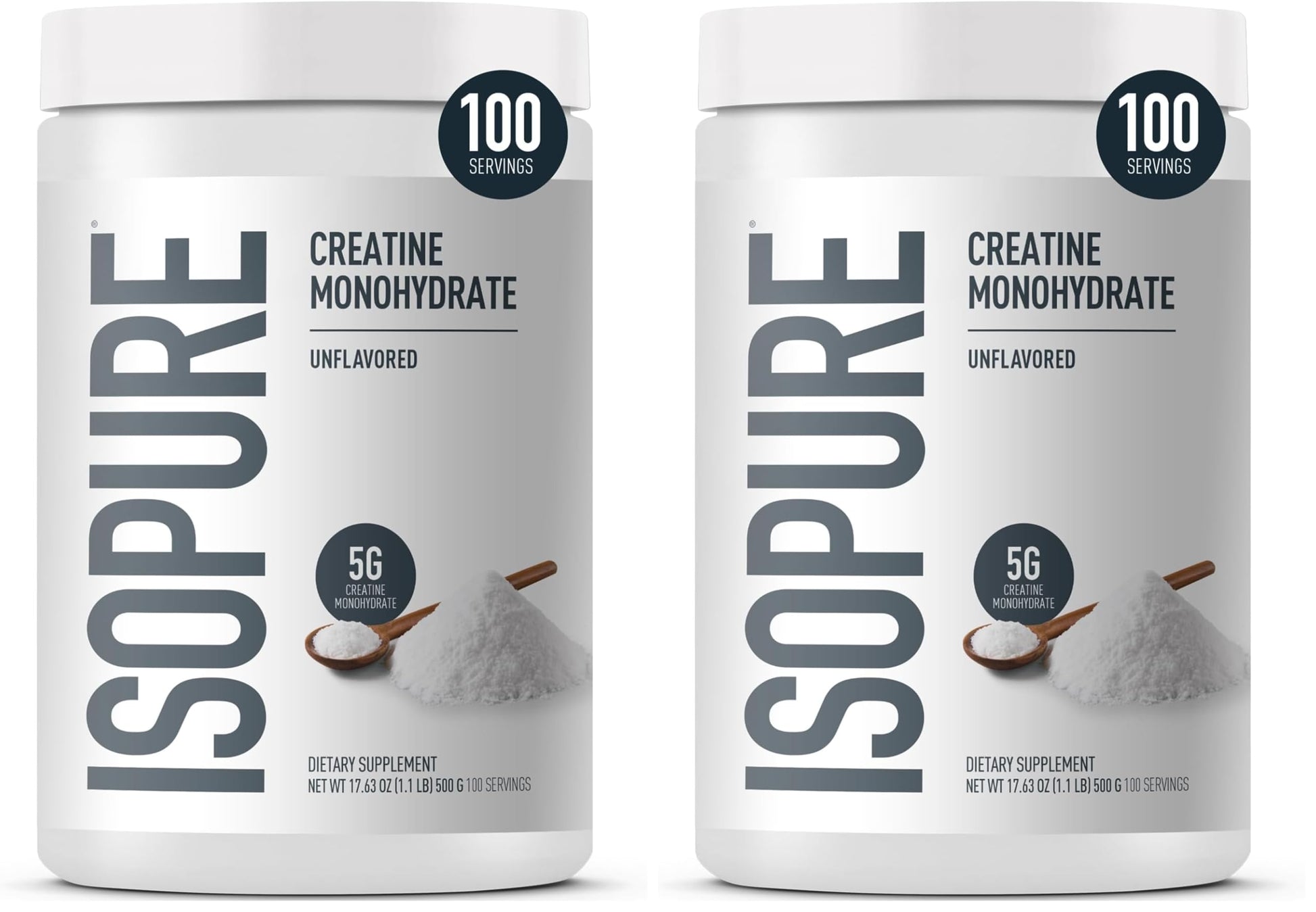 Isopure 100% Pure Creatine Monohydrate Powder 35.2 oz Pack of 2