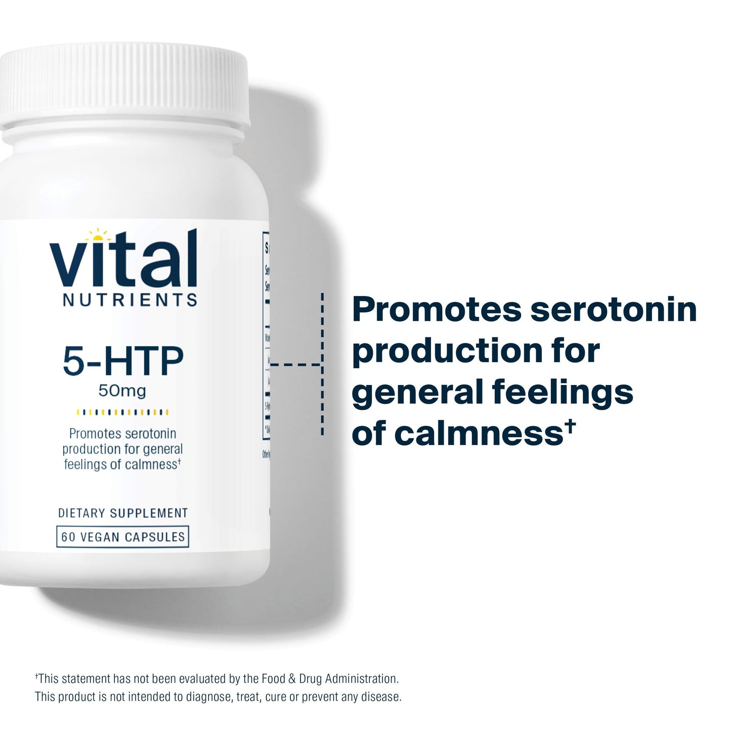 Vital Nutrients 5-HTP 50mg 60 Capsules