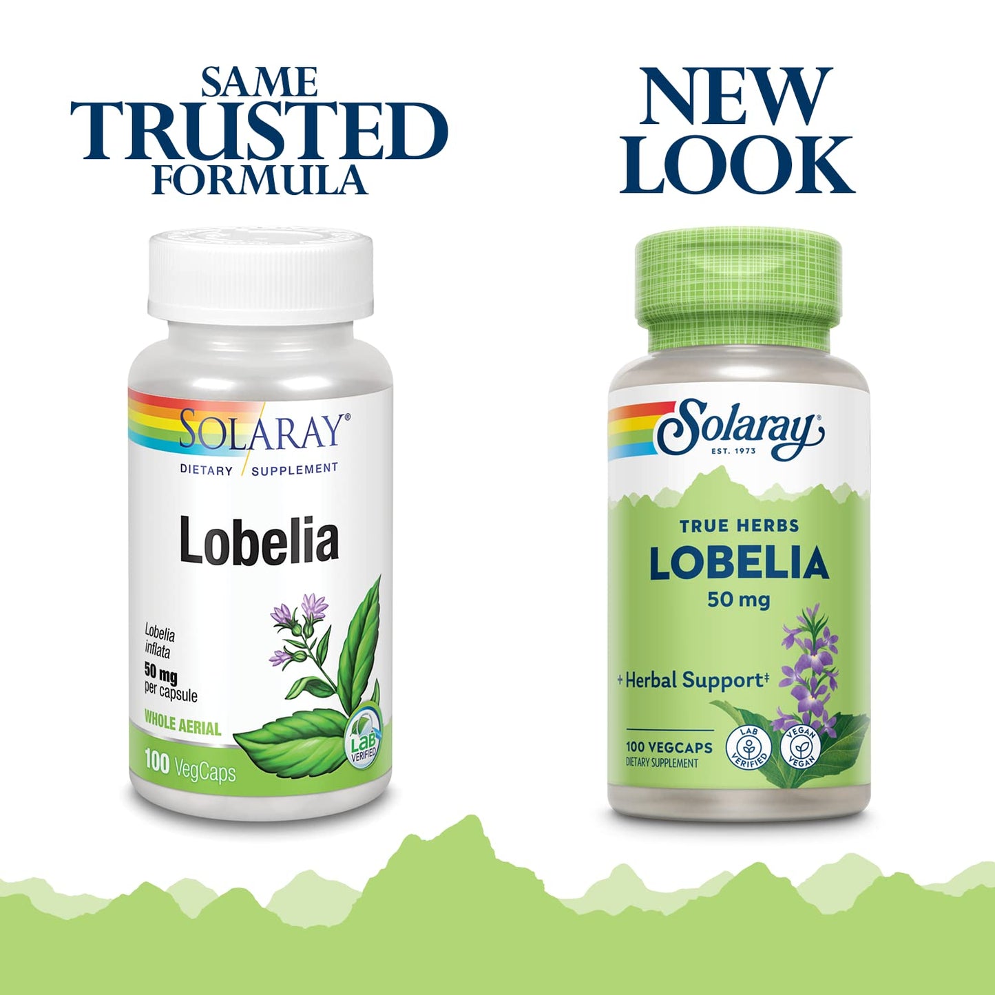 Solaray Lobelia Aerial 50mg Capsule, 100 VegCaps