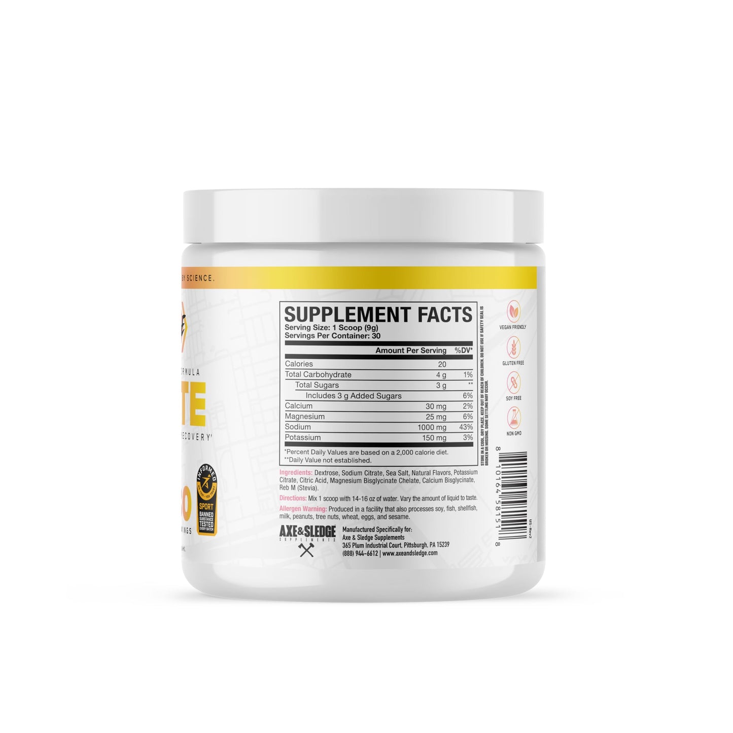 Axe & Sledge Endurance Hydrate Watermelon Lemonade Powder 9.52