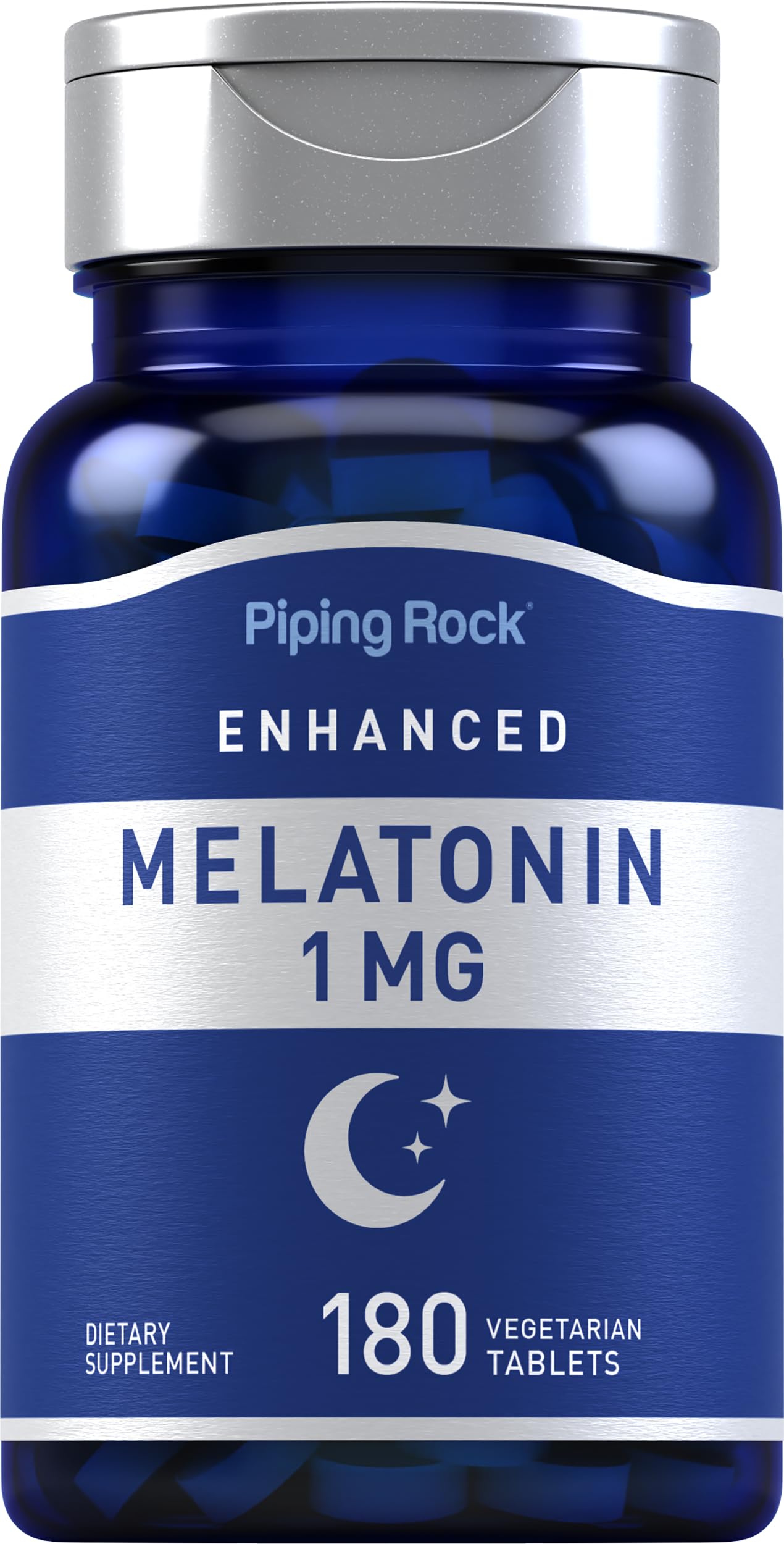 Piping Rock Melatonin 1 mg Tablet, 180 Tablets