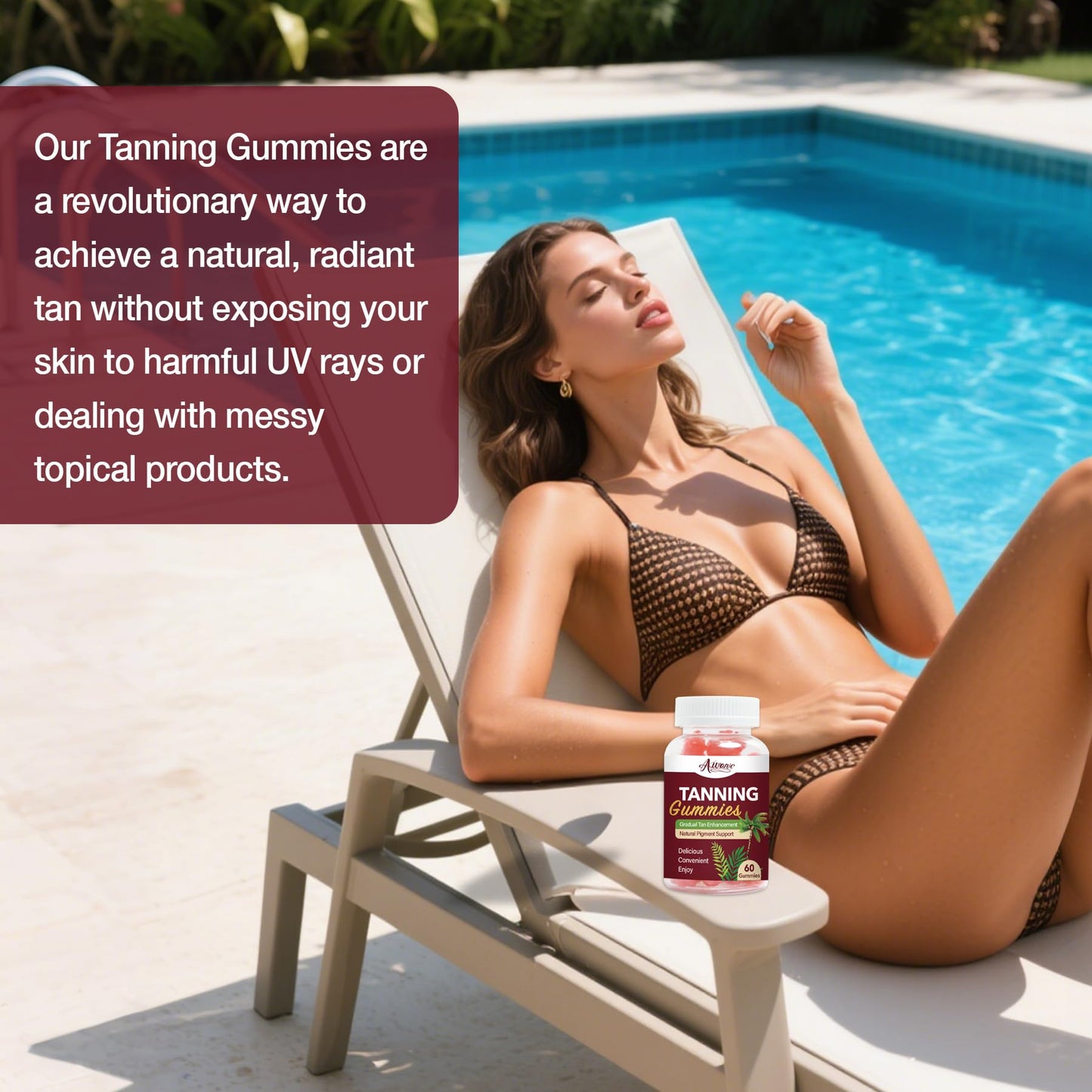 Auranic Bronze Bites Tanning 60 Gummies