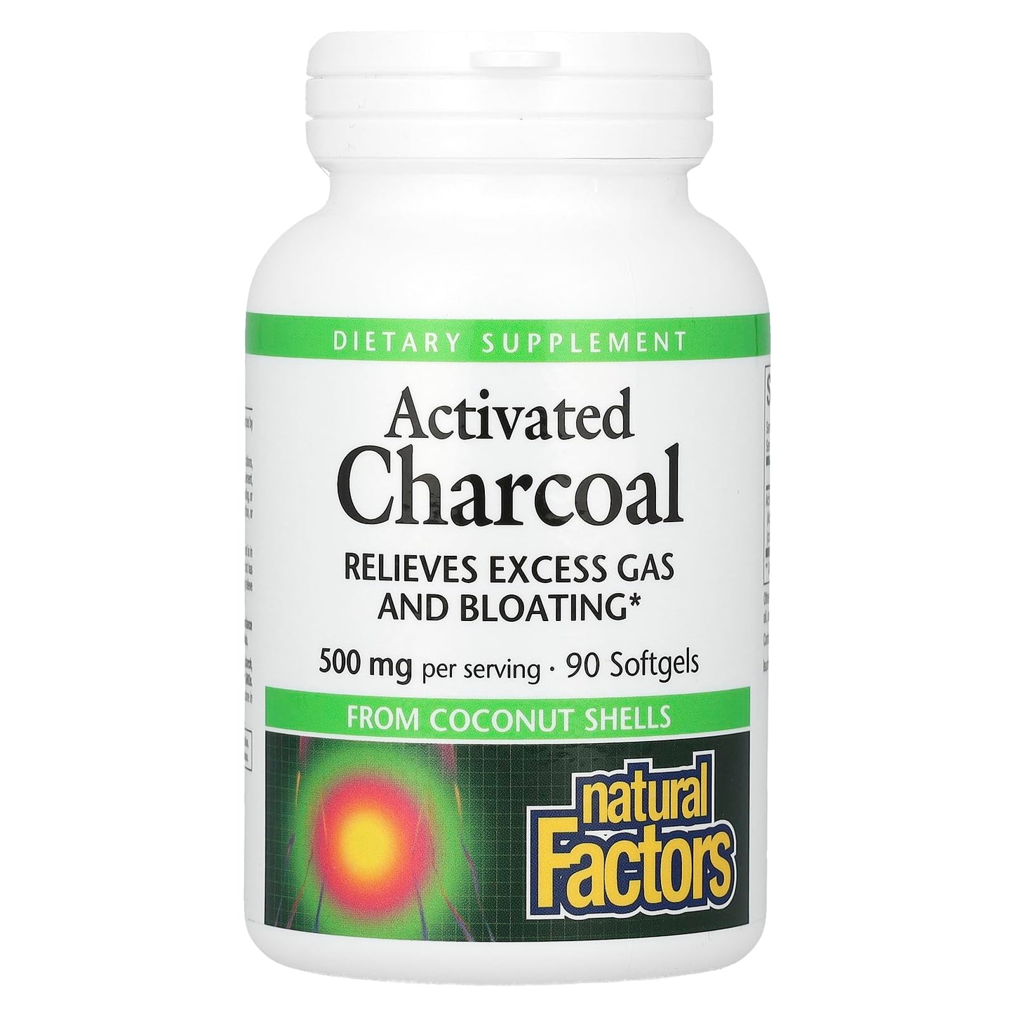 Natural Factors Activated Charcoal Softgels 90