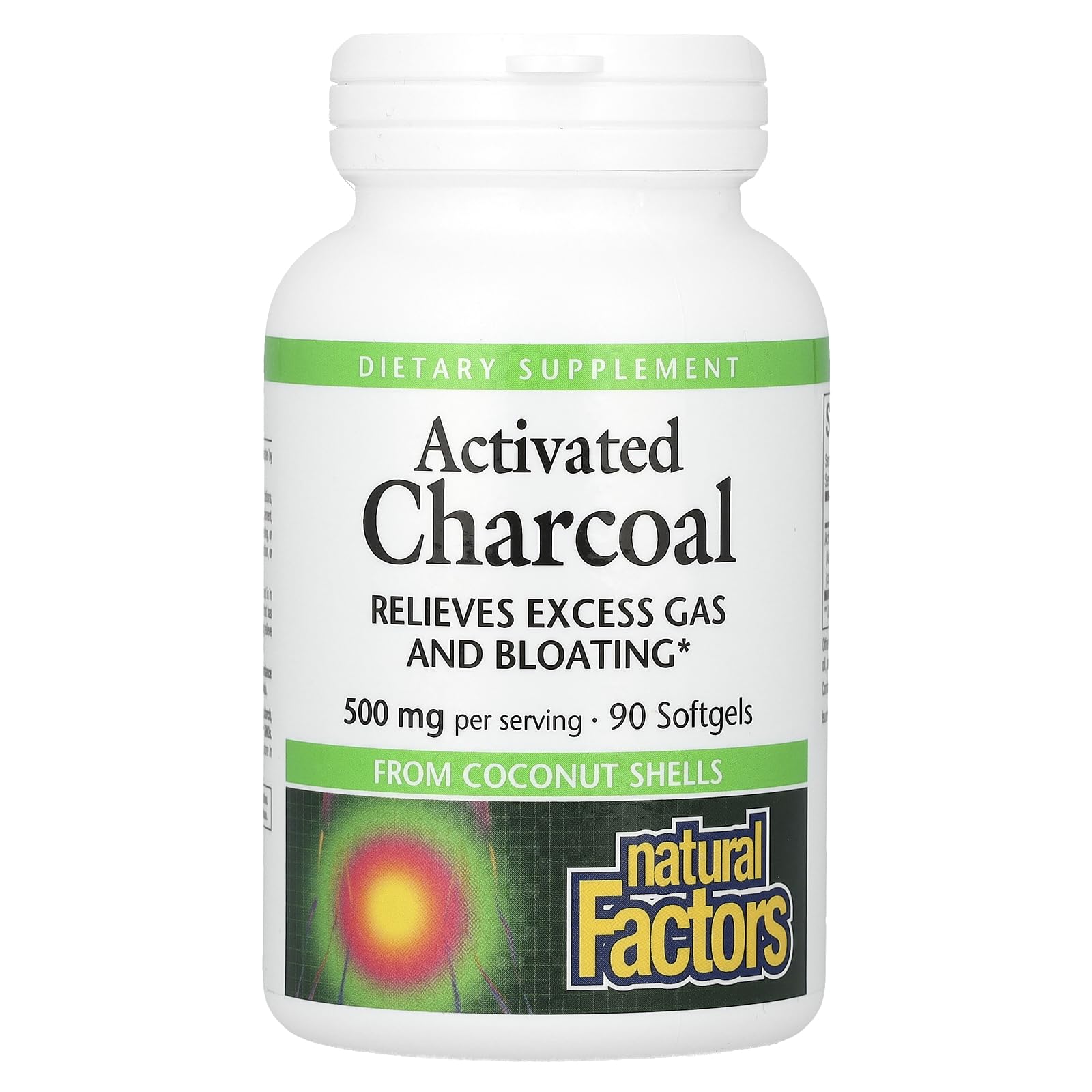 Natural Factors Activated Charcoal Softgels 90 Count