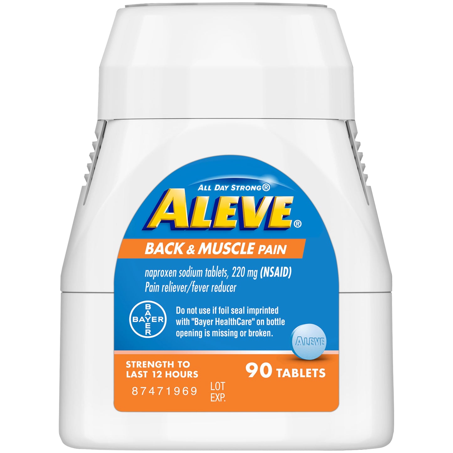 Aleve Back and Muscle Pain Tablets 90