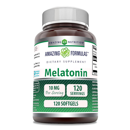 Amazing Nutrition Melatonin 10 mg Softgel, 1 Count