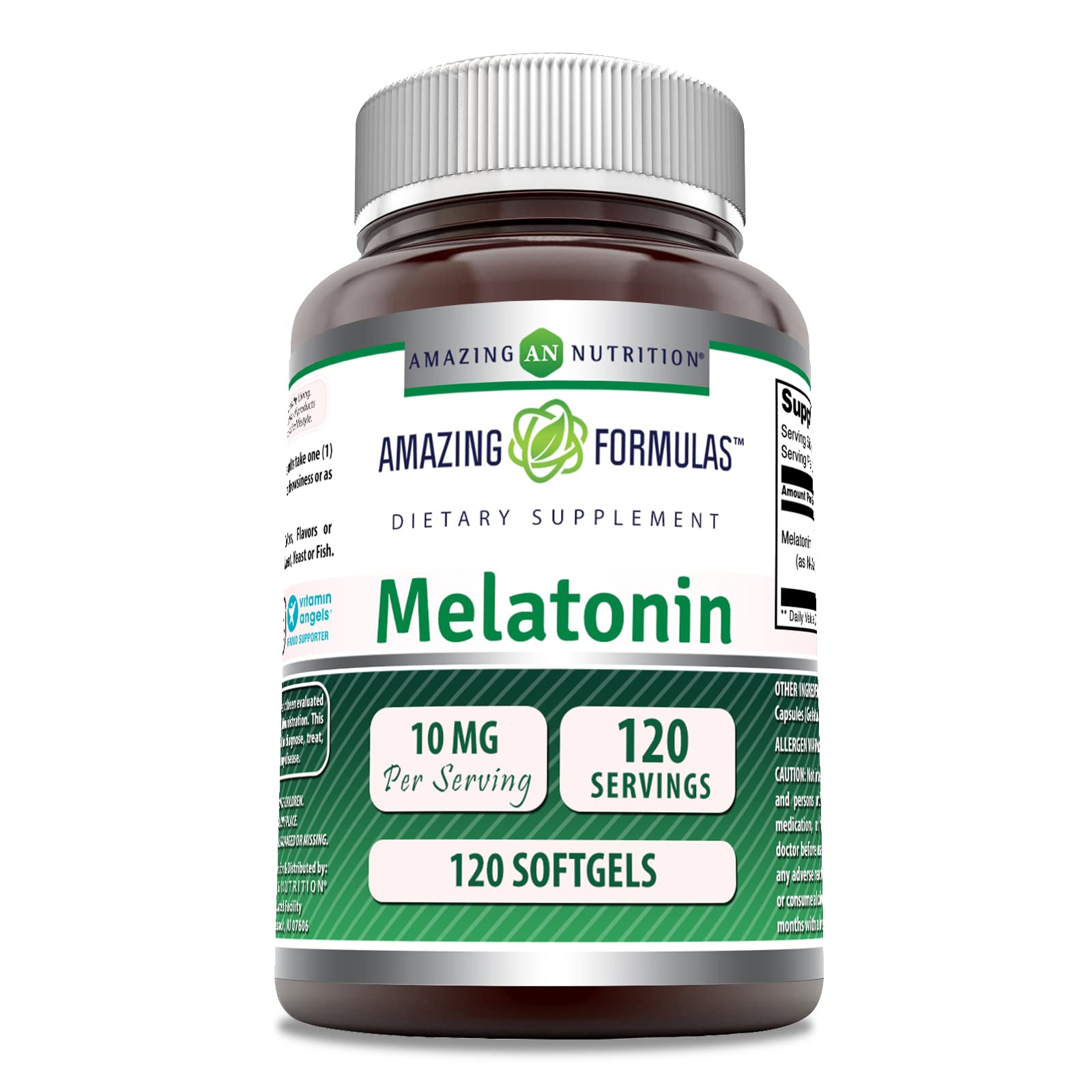 Amazing Nutrition Melatonin 10 mg Softgels 1 Count