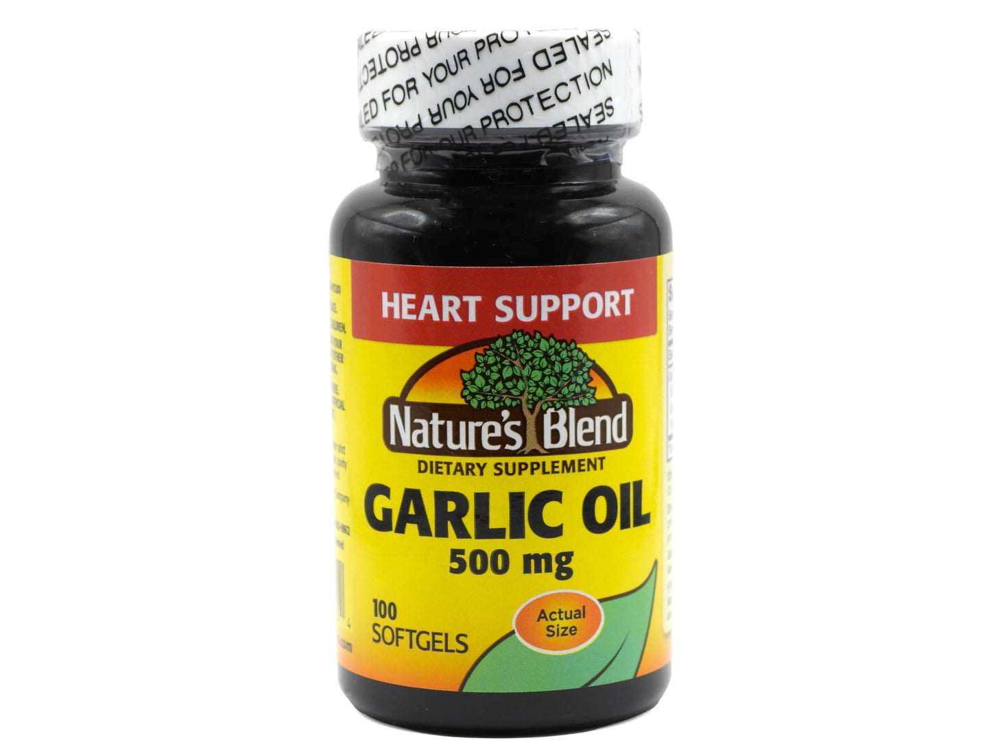 Nature's Blend Garlic Oil 500 mg Softgels, 100 Softgels