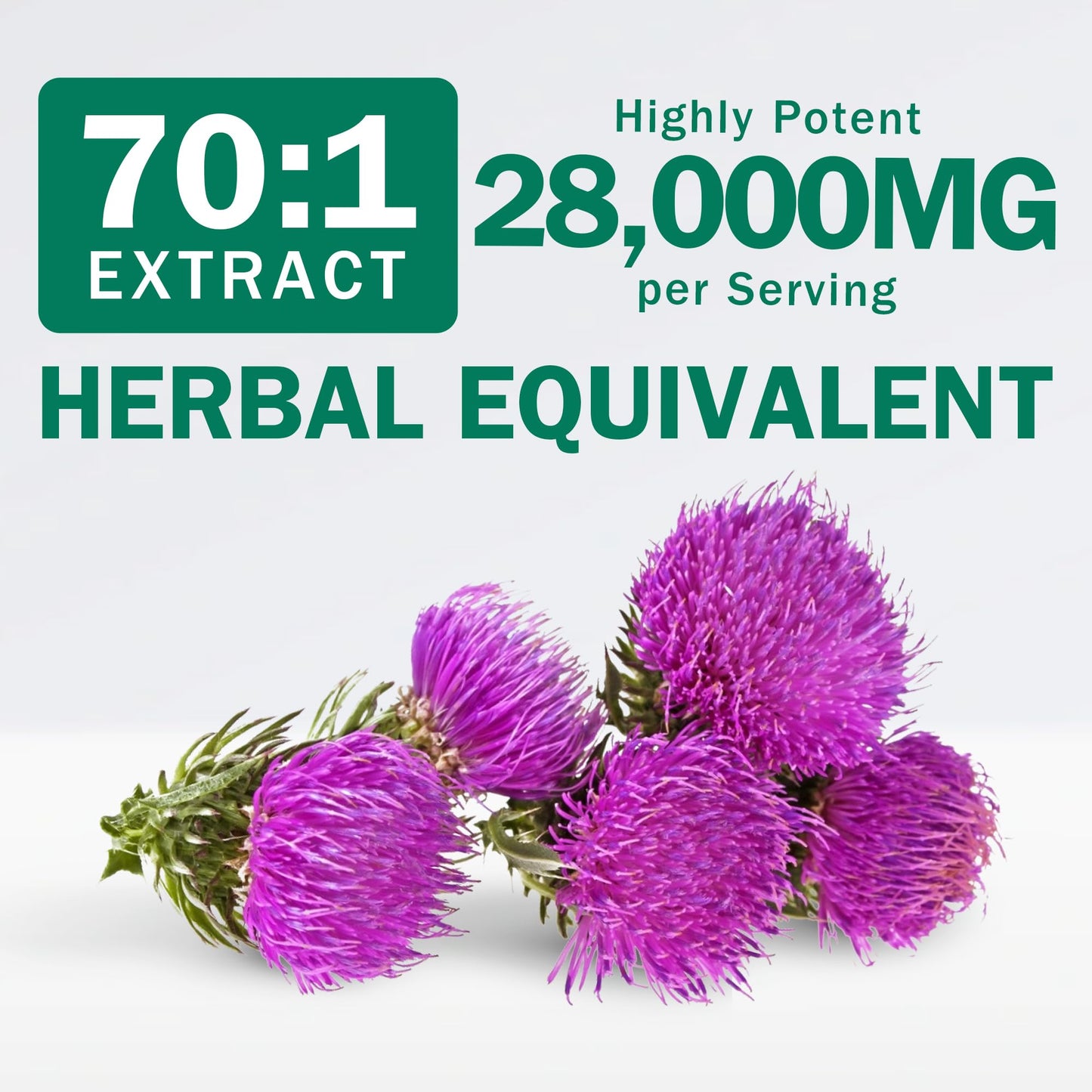 NYO3 Milk Thistle 70:1 Extract 400mg Capsule 60 Count