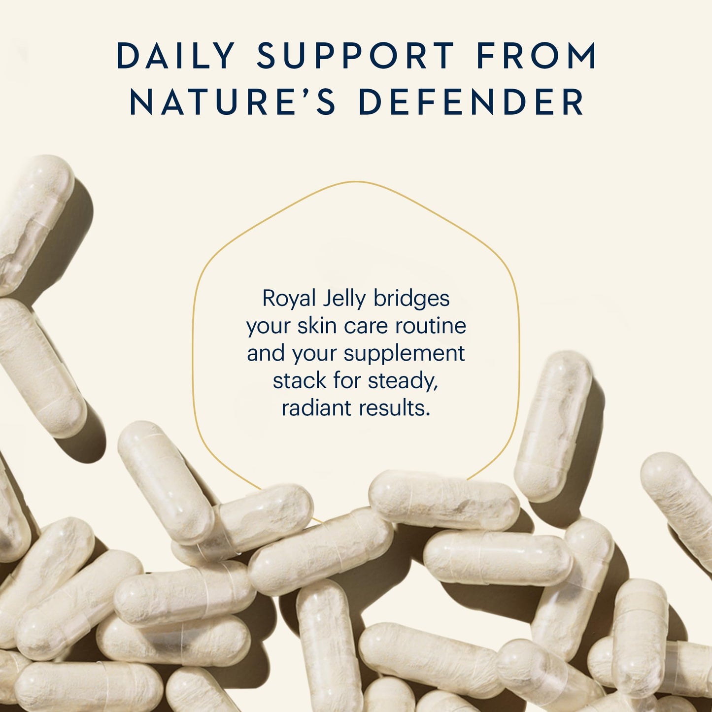 Manuka Health Royal Jelly Supplement with Biotin, Collagen & Hyaluronic Acid, 80 Capsules