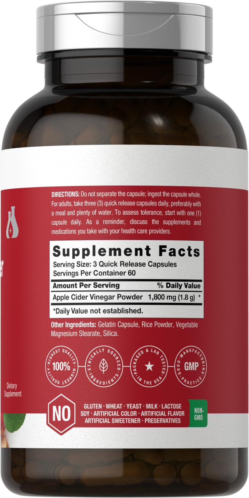 Horbäach Apple Cider Vinegar Capsules 180 Capsules