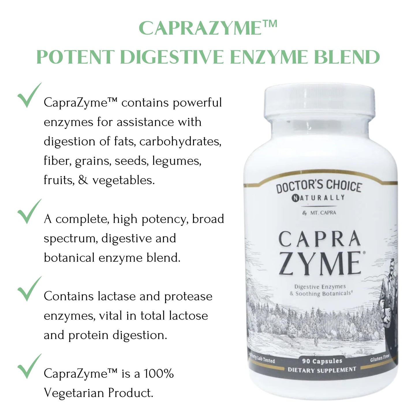 Mt. Capra CapraZyme Capsules 90
