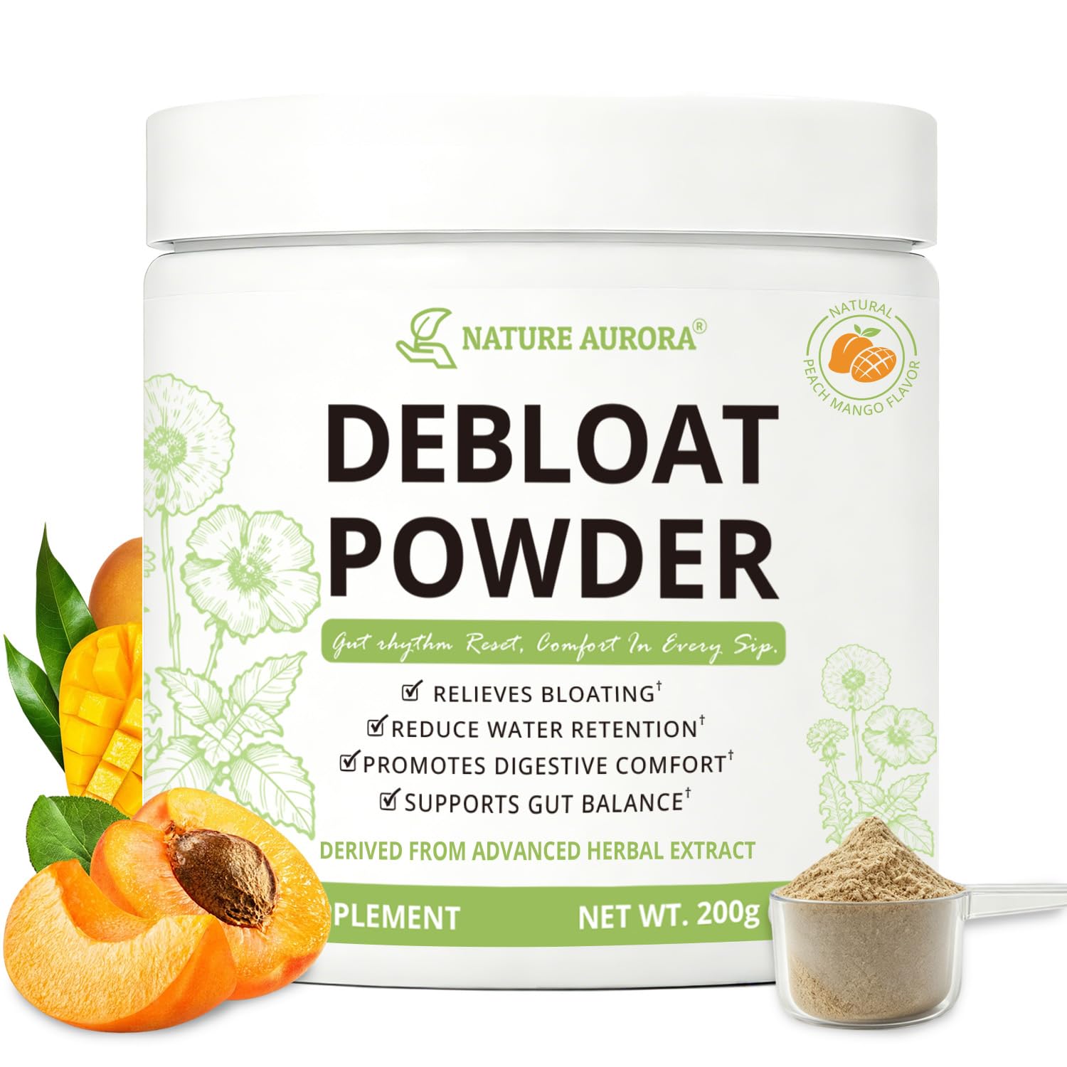 Nature Aurora Debloat Powder for Digestive Health, 7