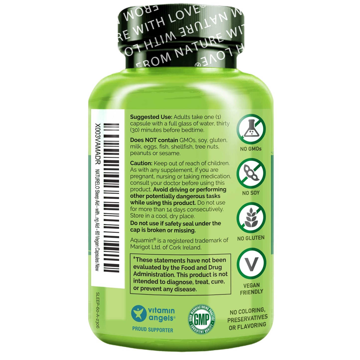 NATURELO Sleep Aid 60 Capsules
