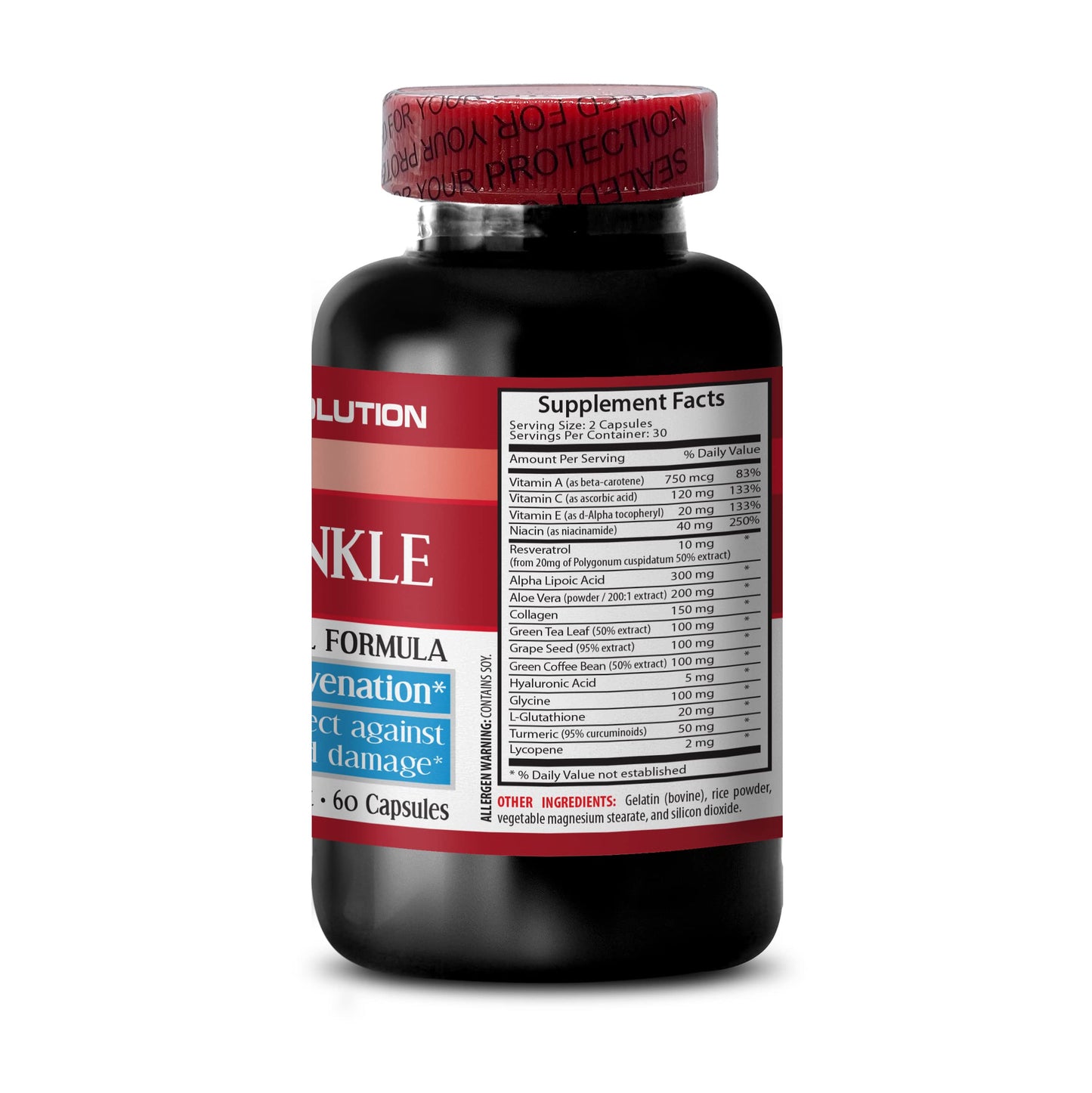 Health Solution Prime Anti-Wrinkle Complex Capsules, 120 Capsules