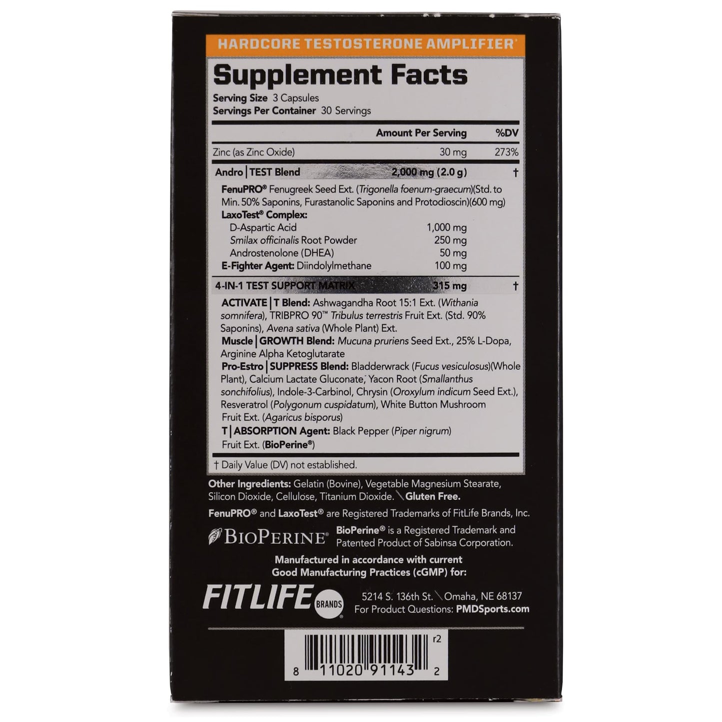 PMD Sports Methyl Andro with DHEA Capsules, 90 Count