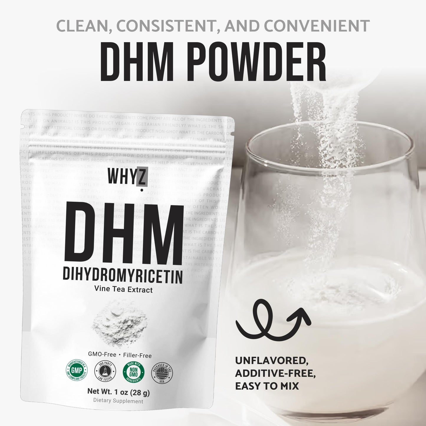 WHYZ Dihydromyricetin Powder 1 Ounce