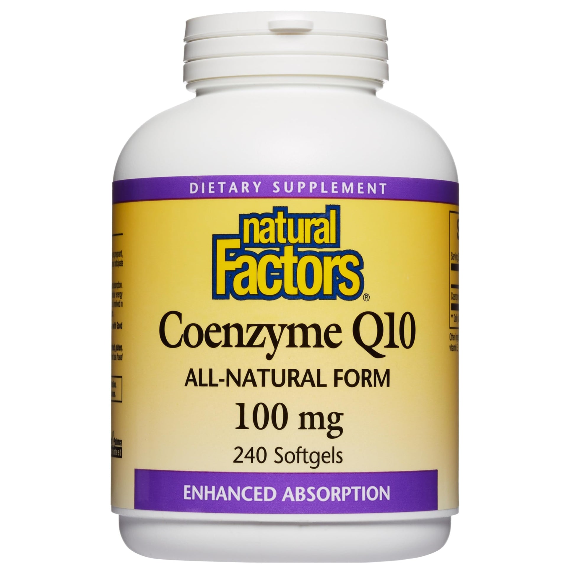 Natural Factors Coenzyme Q10 Softgels 240