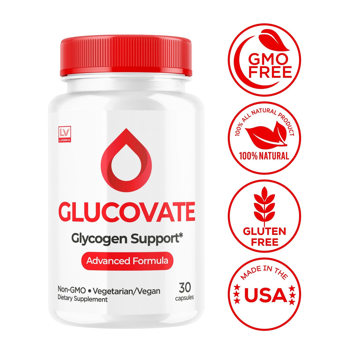 LIVORKA Glucovate Capsules, 90 Capsules