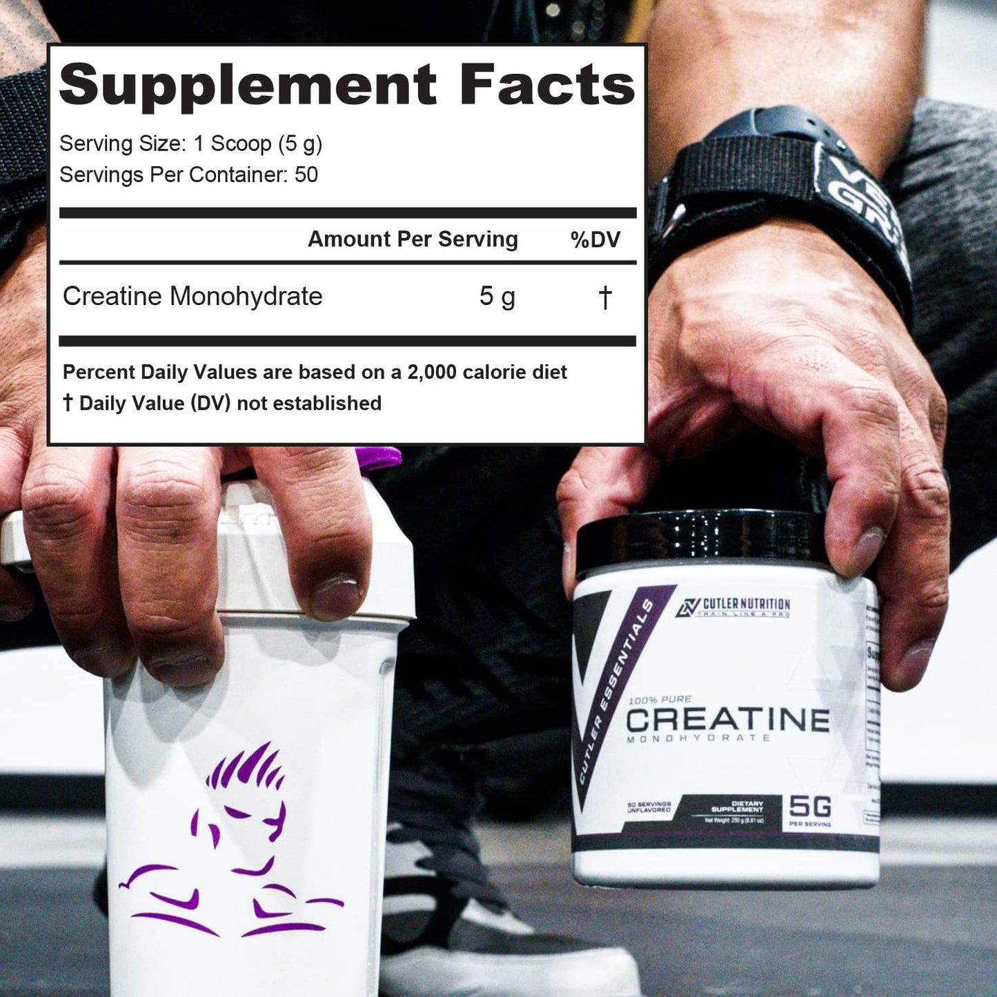 Cutler Nutrition Pure Creatine Monohydrate Powder 50 Servings