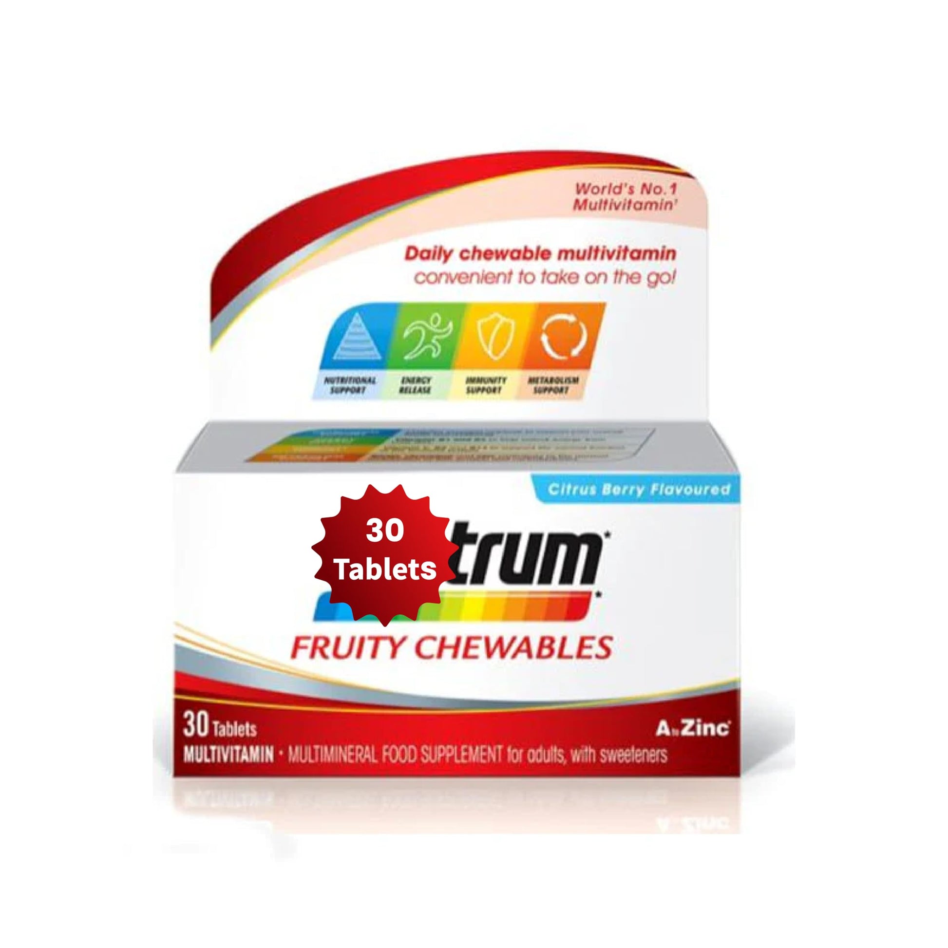 Generic Fruity Chewables Multivitamin & Minerals 30 Tablets