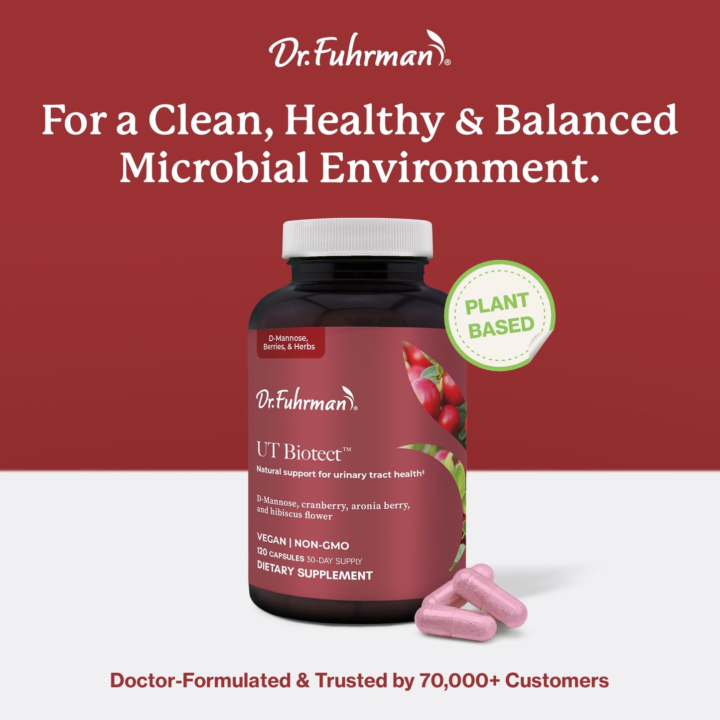 Dr. Fuhrman Ut Biotect Urinary Tract Supplement Capsule 120 Count