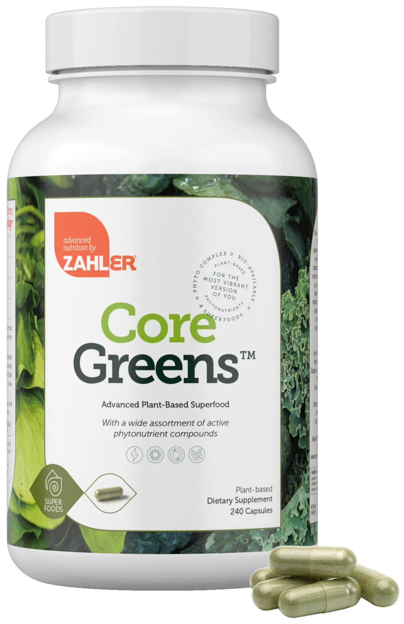 Zahler Core Greens 240 Capsules