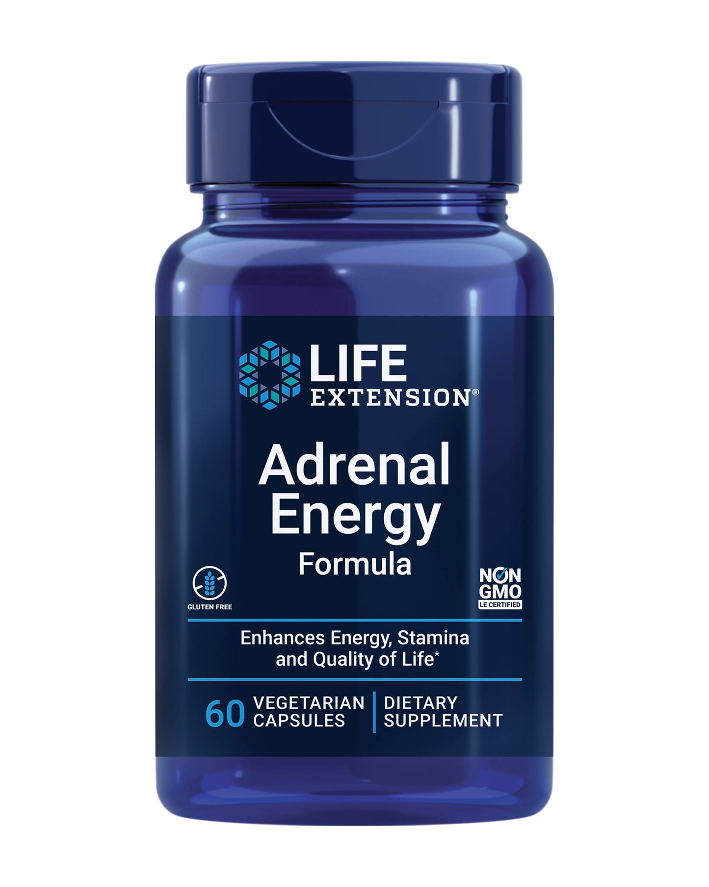Life Extension Adrenal Energy Formula 60 Capsules