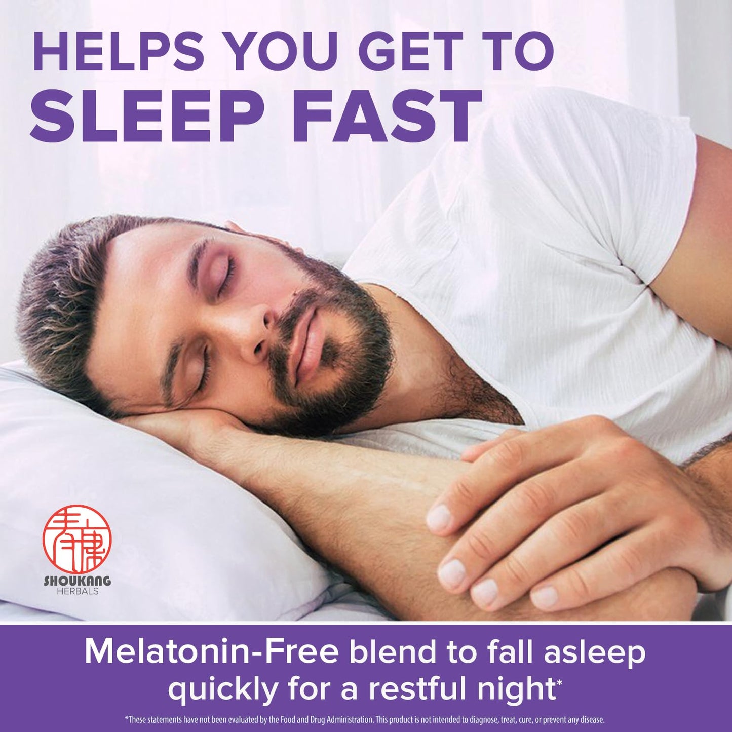 SHOUKANG Sleep Quality and Duration Herbal Chinese Medicine Supplements, 60 Capsules