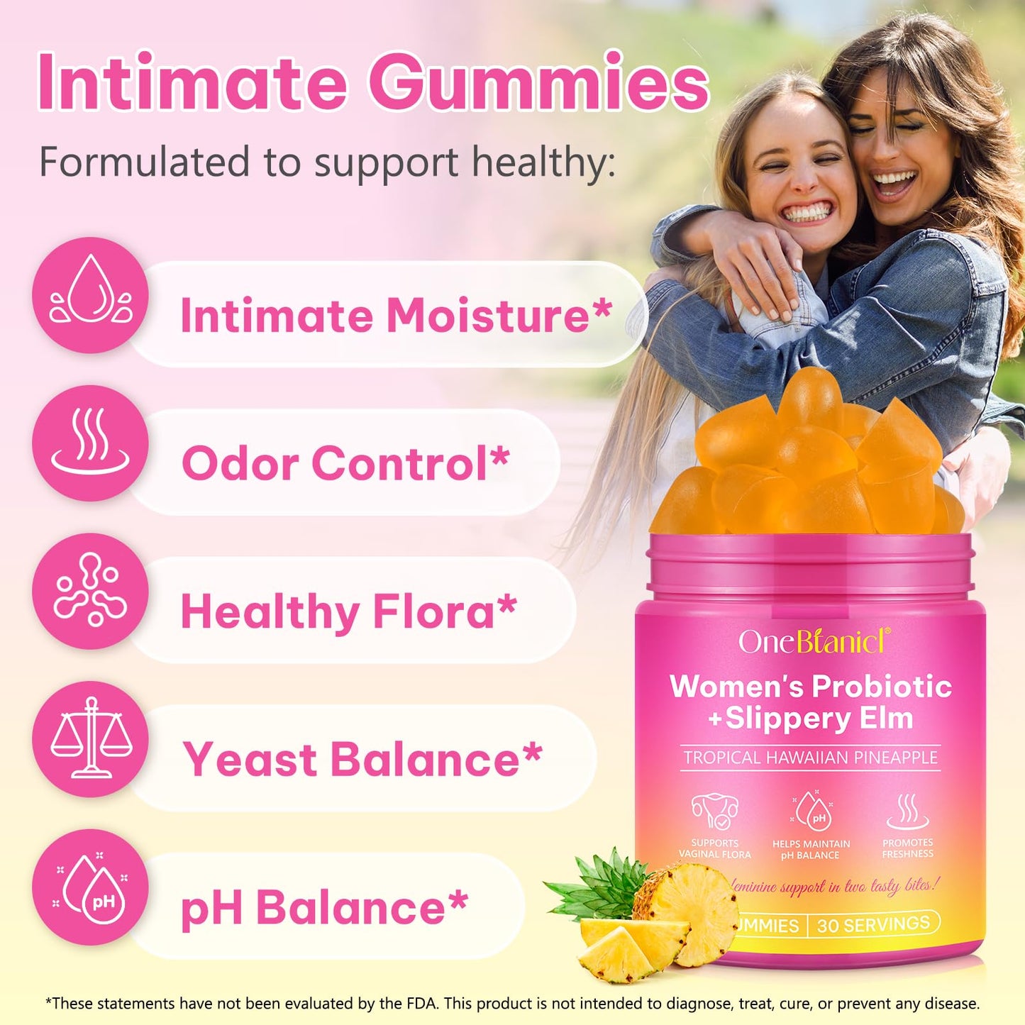 BPOMTFDO Probiotics for Women Gummy 60 Count
