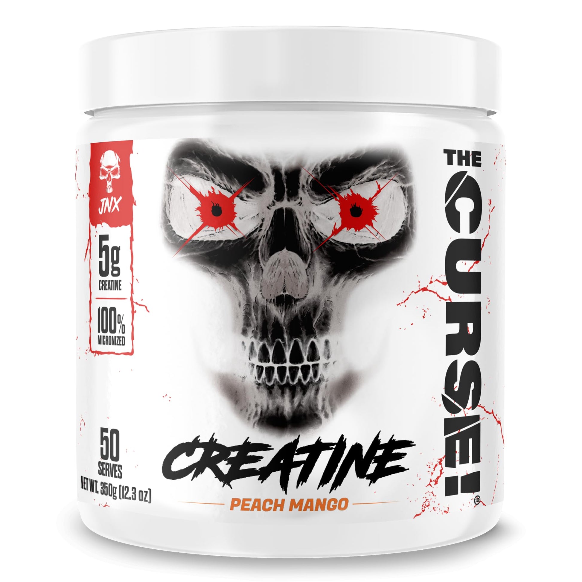 JNX SPORTS The Curse! Creatine Monohydrate Peach Mango Powder 12.3 Ounce