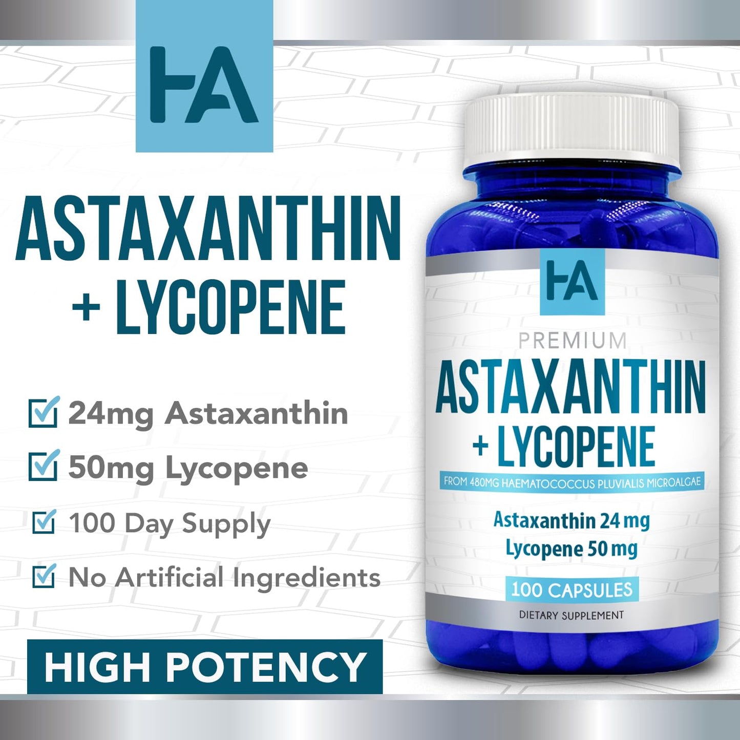 Healing Awakening Astaxanthin and Lycopene Capsule 100