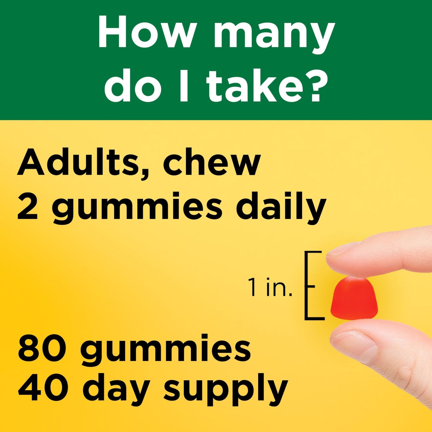 Nature Made Vitamin D3 5000 IU Gummies, 80 Count