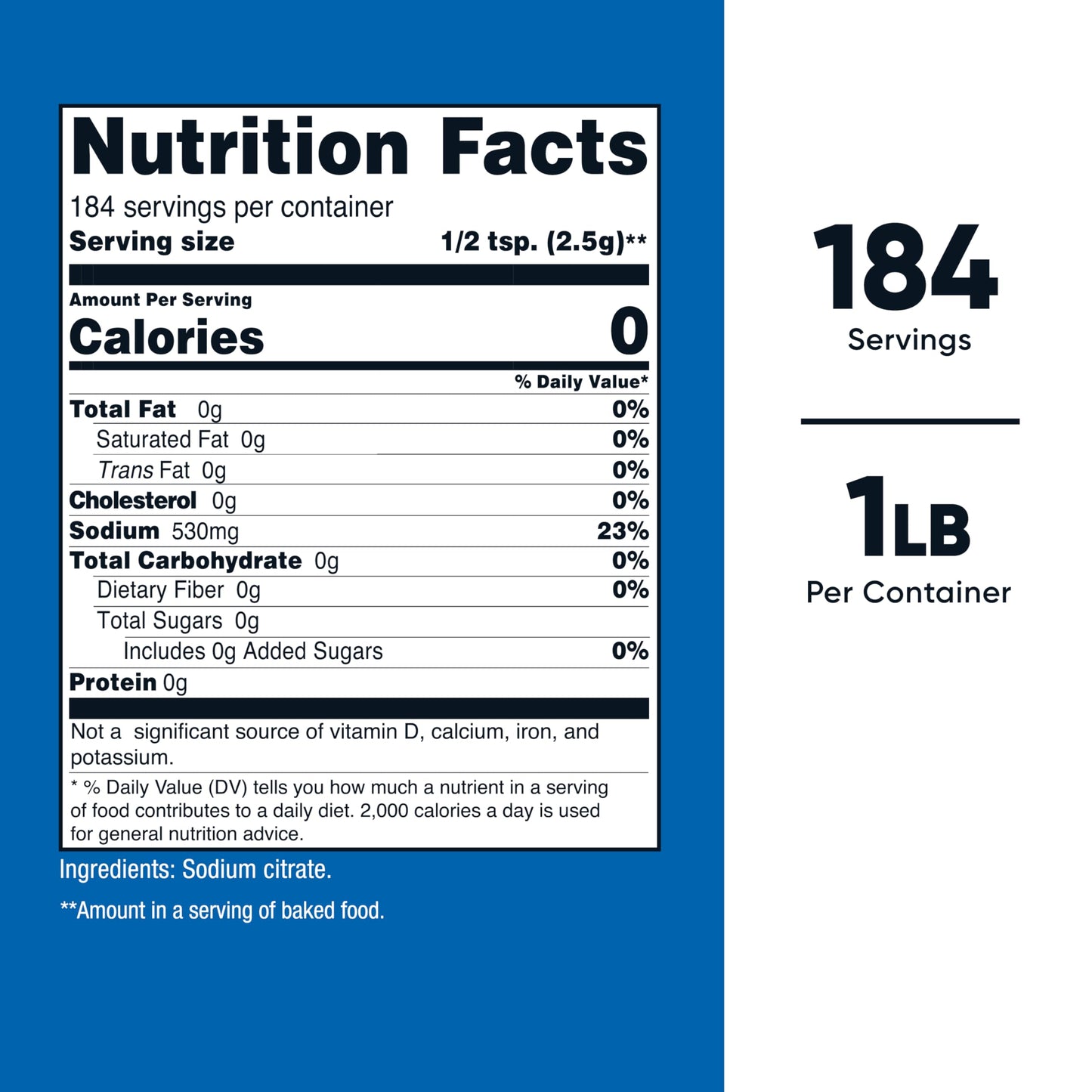 Nutricost Sodium Citrate Powder 16.01 oz