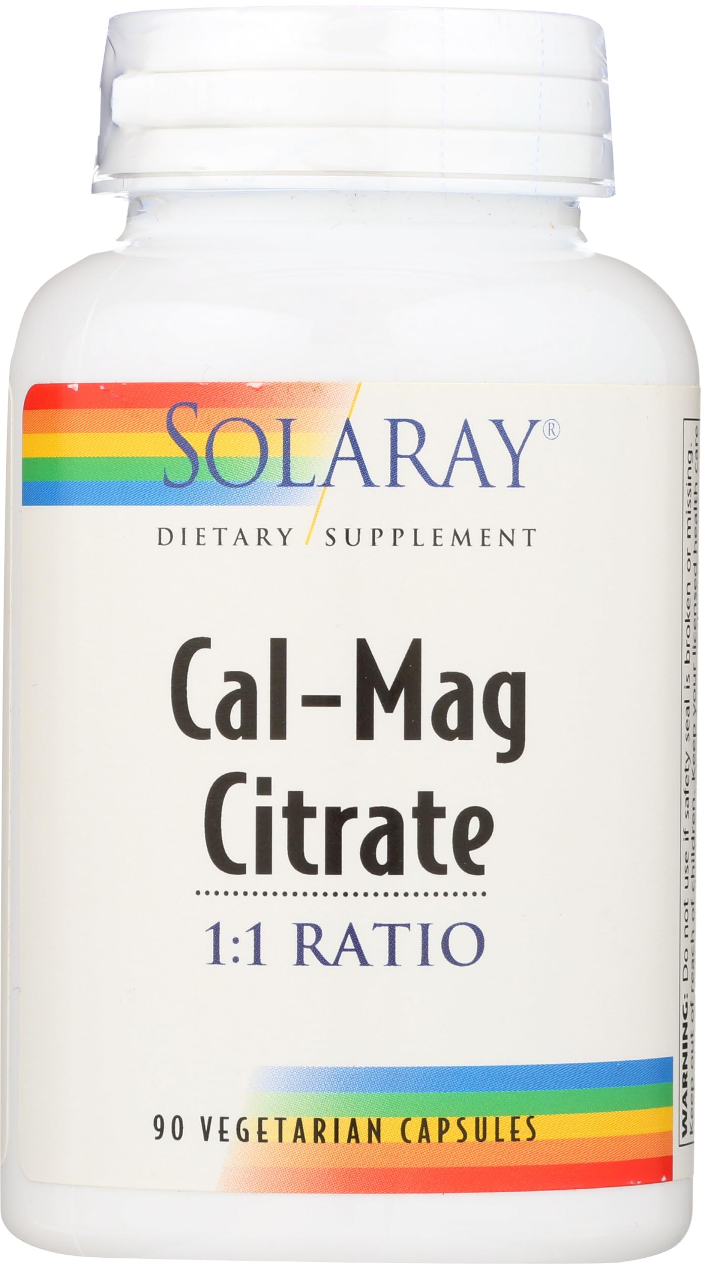 Solaray Calcium Magnesium Citrate 1000mg 1:1 Capsule, 90 VegCaps